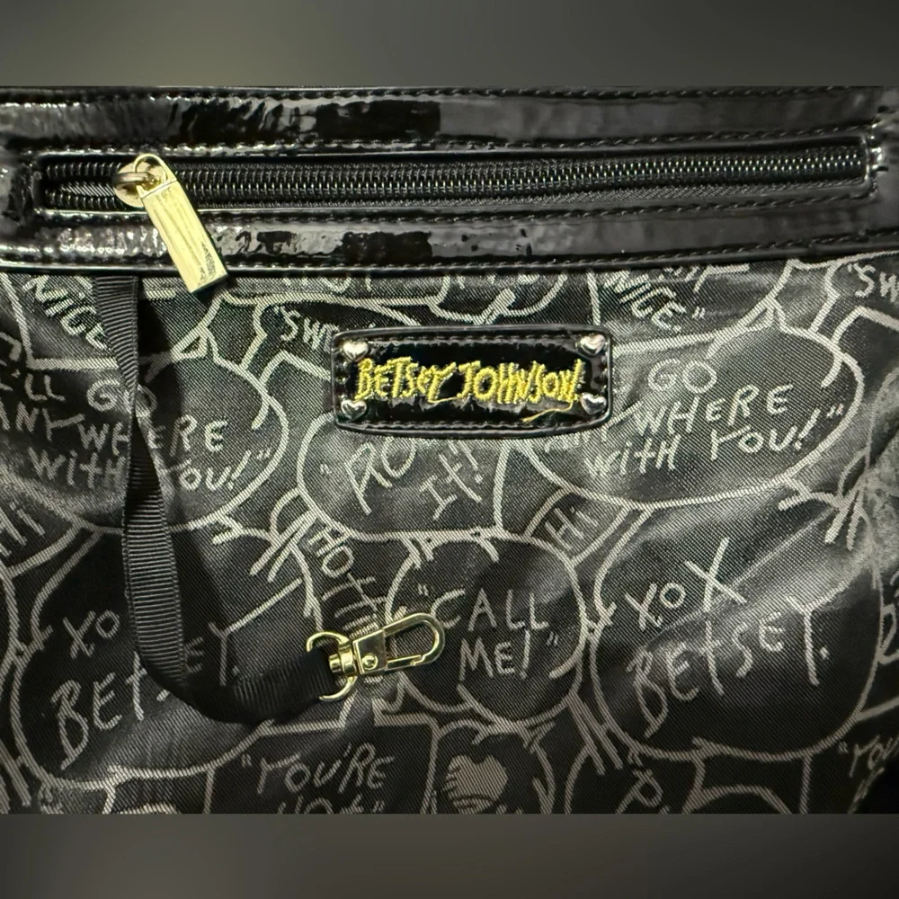 Betsey Johnson floral crossbody Tote + Multi Pockets - Picture 6 of 6